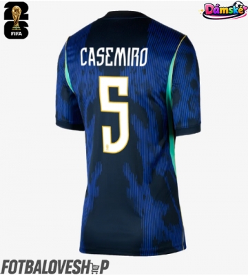 Brazílie Casemiro #5 Dámské Venkovní Dres MS 2026 Krátký Rukáv